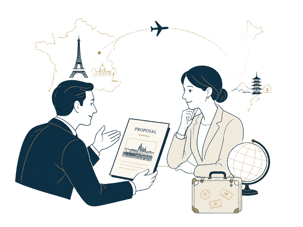 フランスの旅行会社へ直接提案